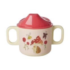 RICE Babybecher Happy Forest mit 2 Griffen