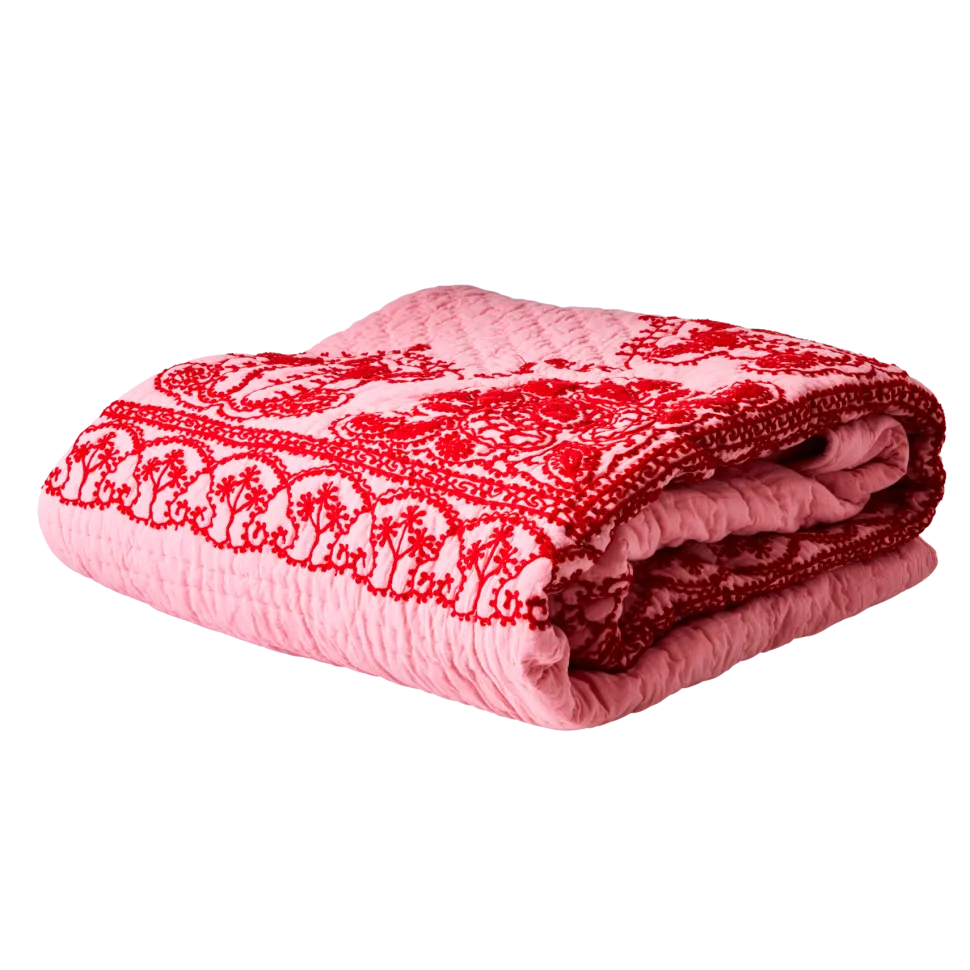 RICE Bauwolle Tagesdecke Baumwolldecke
