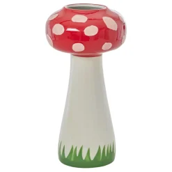 RICE Handbemalte Pilz Keramik Vase
