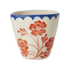 RICE Keramik Becher Handbemalt Vintage Flower