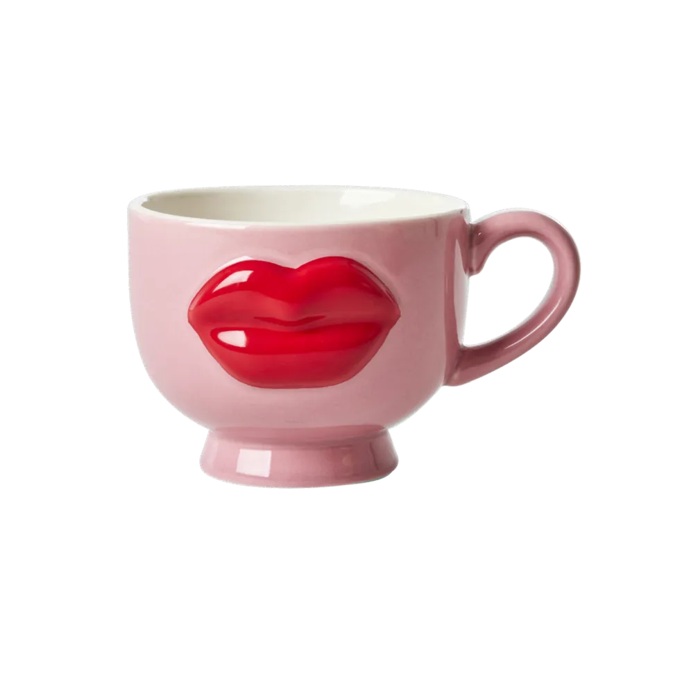 RICE Keramik Becher Lips