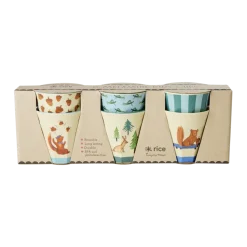 RICE Kinderbecher 6er Set Happy Forest