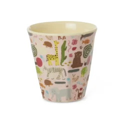 RICE Kleiner Kinderbecher aus Melamin Wildlife