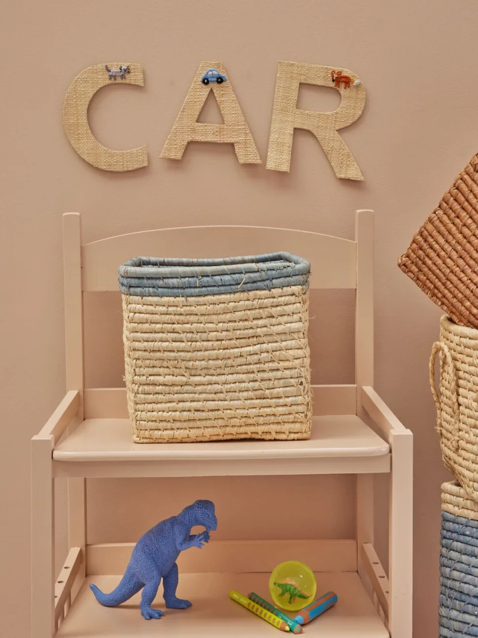 RICE Kleiner Raffia Korb