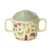 RICE Melamin Babybecher in Crème Sweet Jungle Print