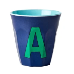 RICE Melamin Becher Buchstaben