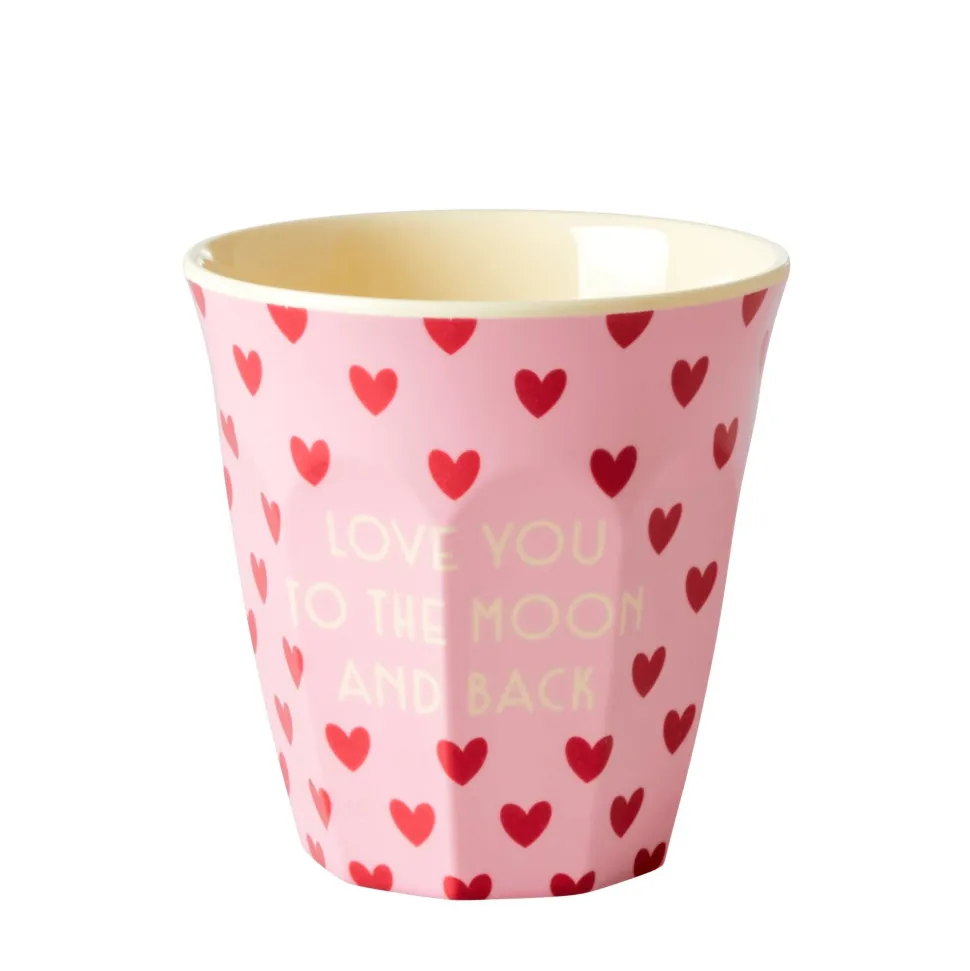 RICE Melamin Becher 6er-Set Funky Prints Pink