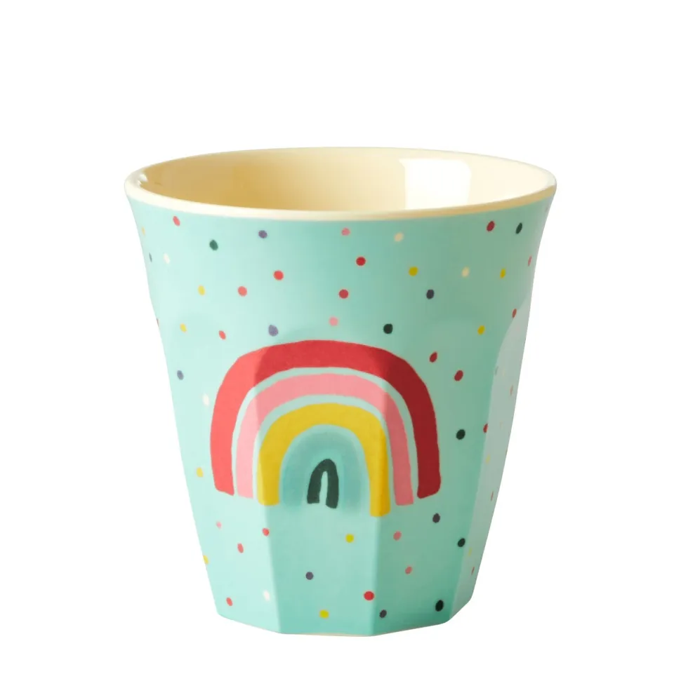 RICE Melamin Becher 6er-Set Funky Prints Pink