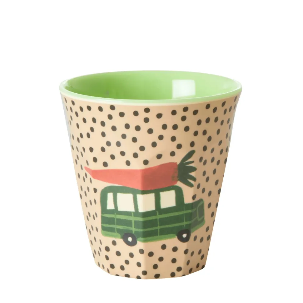 RICE Melamin Becher 6er-Set Small Happy Cars