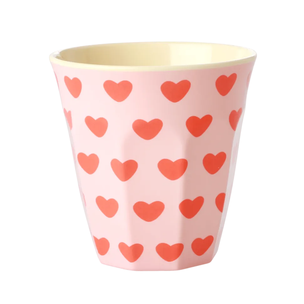 RICE Melamin Becher Medium Sweet Hearts