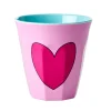 RICE Melamin Becher mit Herz