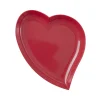 RICE Melamin Herz Platte Red Kiss