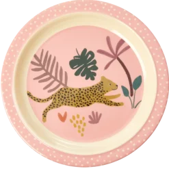 RICE Melamin Kinder Teller Jungle Animals