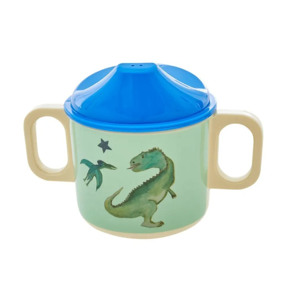 RICE Melamin Schnabeltasse Dinosaurs Print