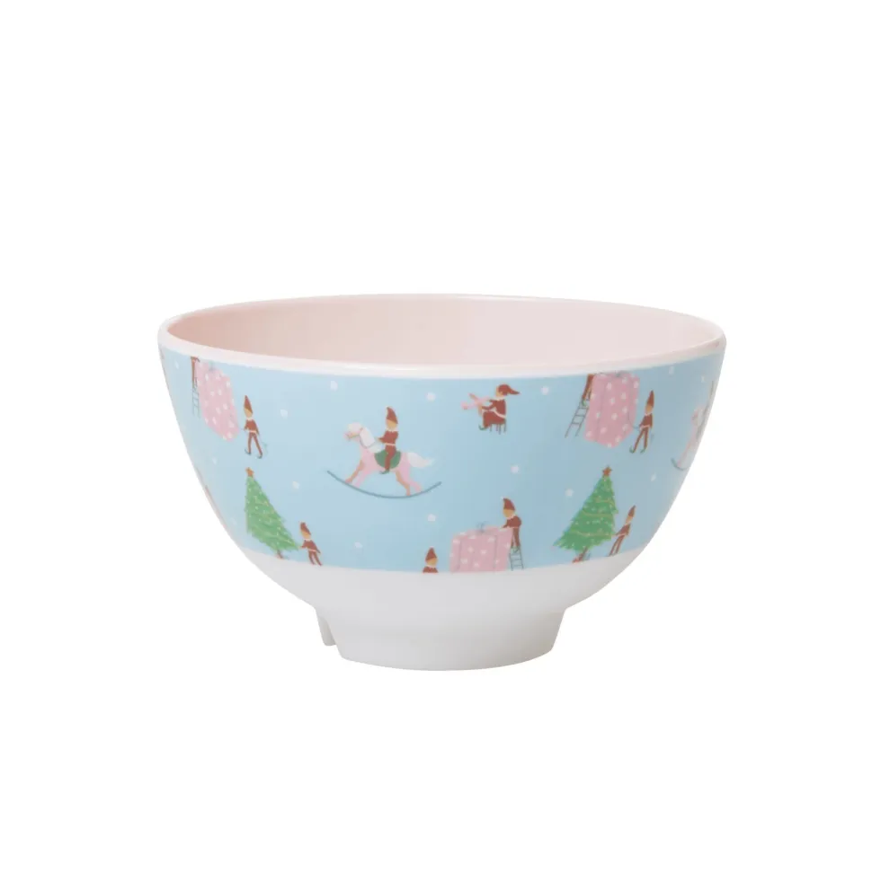 RICE Melamin Schüssel Xmas Elf Print