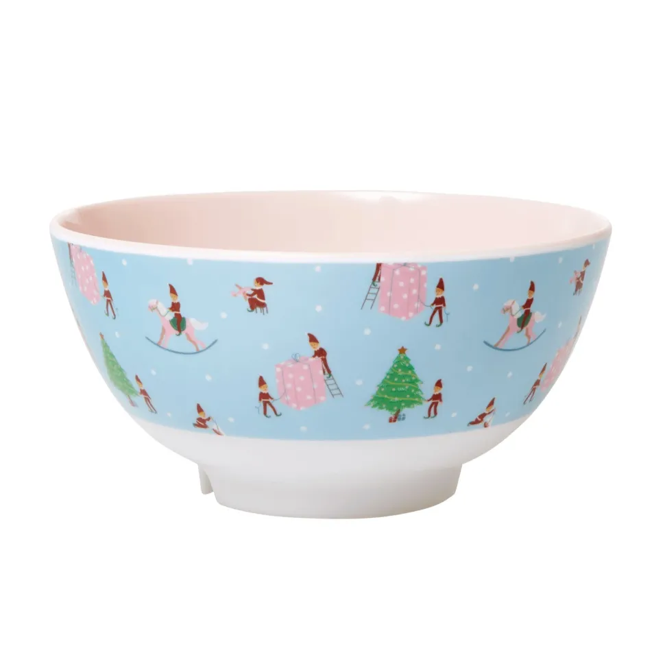 RICE Melamin Schüssel Xmas Elf Print