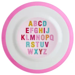 RICE Melamin Speiseteller Aphabet