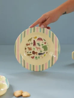 RICE Melamin Tiefer Teller Sweet Jungle Print
