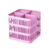 RICE Metall Korb quadratisch pink