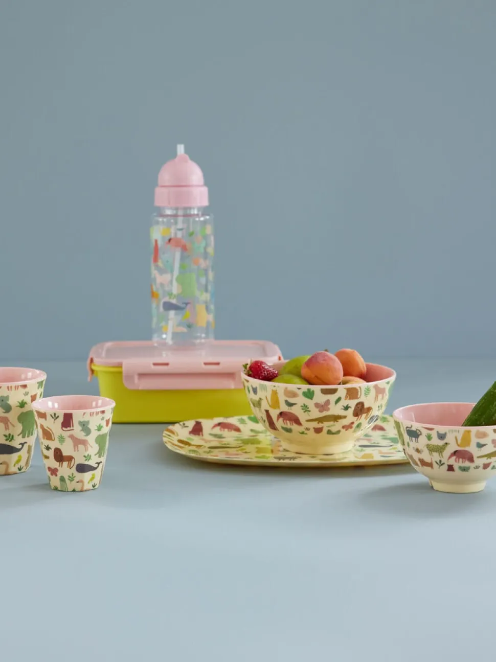RICE Plastik Flasche Sweet Jungle Print