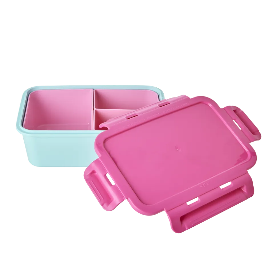 RICE Plastik Lunchbox mit 3 Fächern
