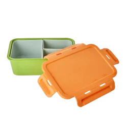 RICE Plastik Lunchbox mit 3 Fächern
