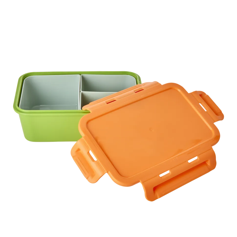 RICE Plastik Lunchbox mit 3 Fächern