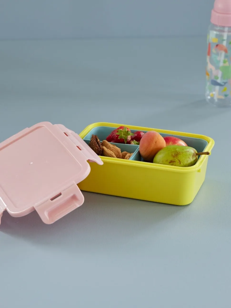 RICE Plastik Lunchbox mit 3 Fächern