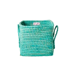 RICE quadratischer Korb Raffia