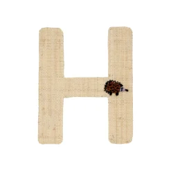 RICE Raffia Buchstaben Sticker