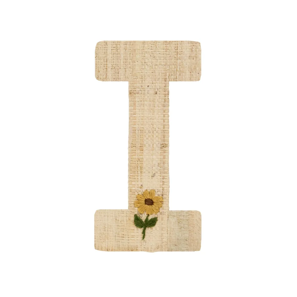 RICE Raffia Buchstaben Sticker