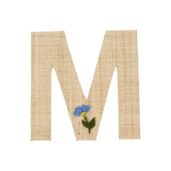 RICE Raffia Buchstaben Sticker