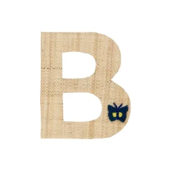 RICE Raffia Buchstaben Sticker