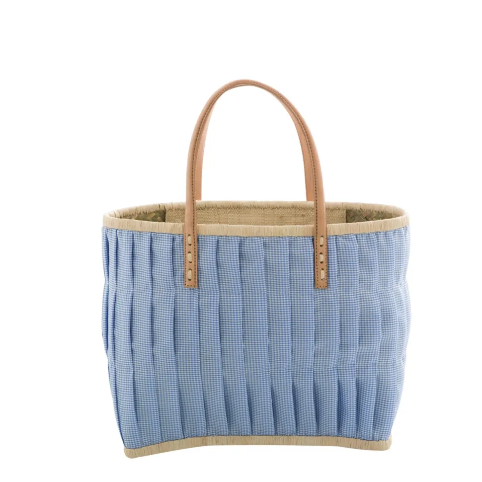 RICE Tasche aus Bast mit Henkel