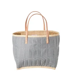 RICE Tasche aus Bast mit Henkel