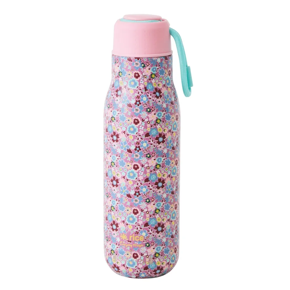 RICE Thermosflasche Fall Floral aus rostfreiem Stahl